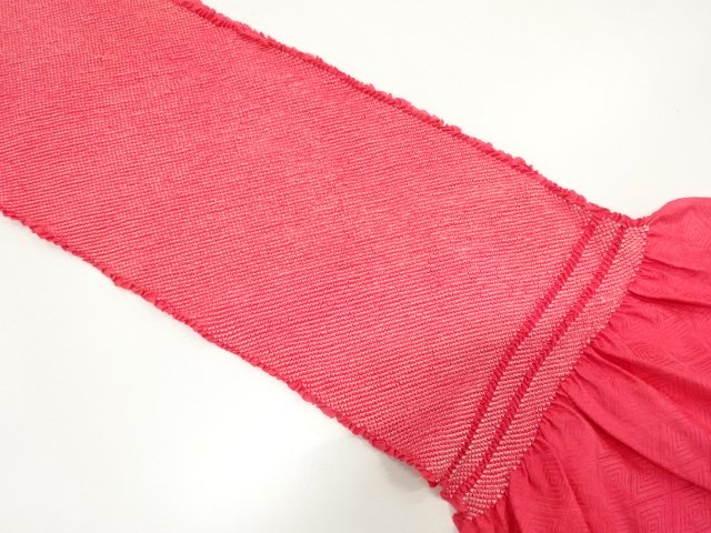 JAPANESE KIMONO / OBIAGE FOR FURISODE / SILK / SHIBORI